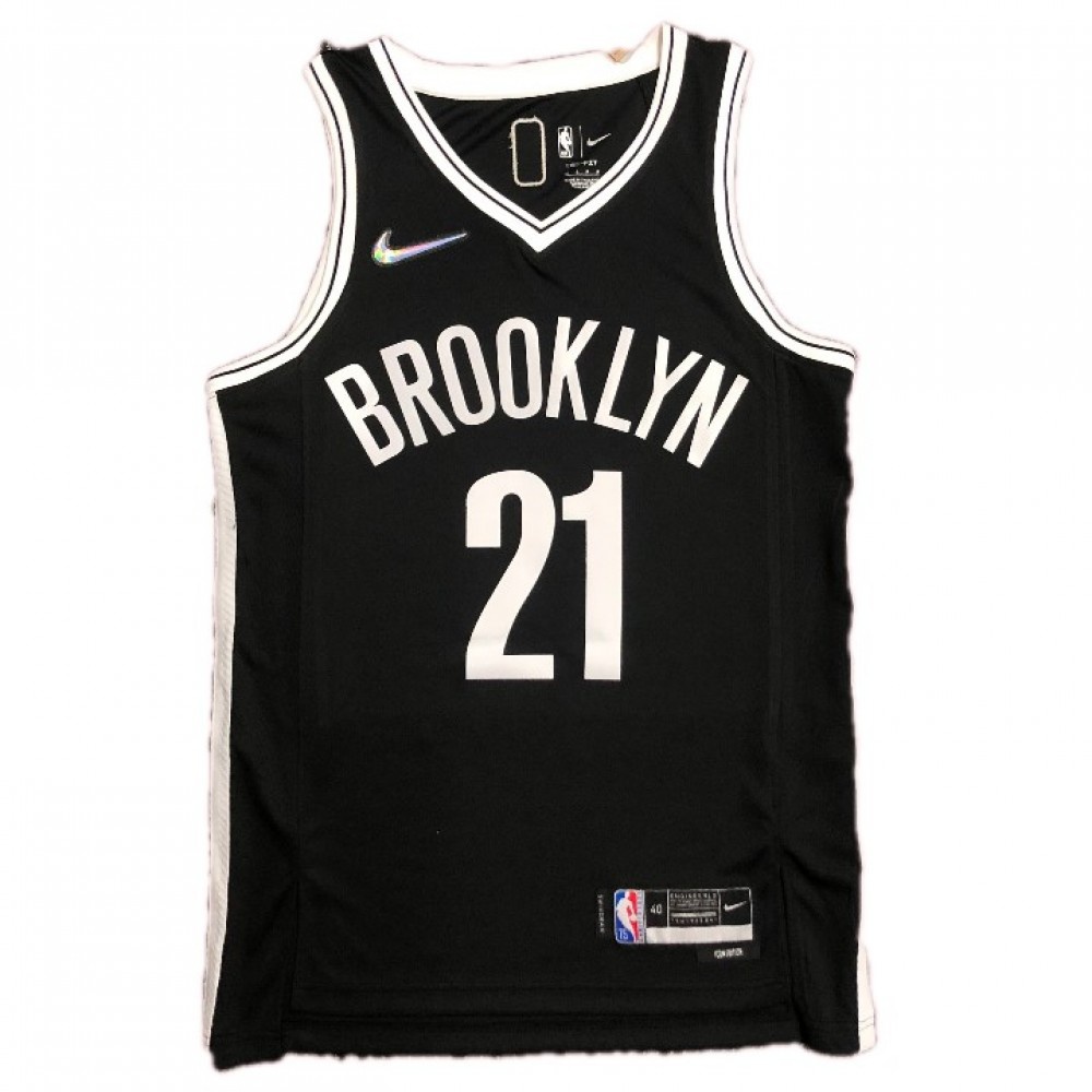 Men's Brooklyn Nets LaMarcus Aldridge #21 Black 2021 Swingman NBA Jersey - Icon Edition-Pro Kit Vault | Brand New 26/27 Sports Jerseys